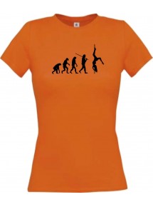 Lady T-Shirt  Evolution Sexy Girl Tabledance Lady Nachtclub, Dancing, orange, L