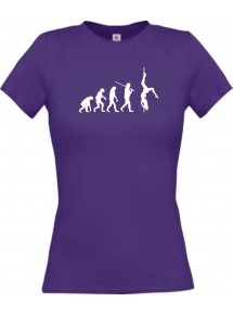Lady T-Shirt  Evolution Sexy Girl Tabledance Lady Nachtclub, Dancing, lila, L