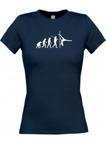 Lady T-Shirt  Evolution Sexy Girl Tabledance Lady Nachtclub, Hobby, navy, L