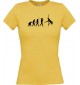 Lady T-Shirt  Evolution Sexy Girl Tabledance Lady Nachtclub, Dress, gelb, L