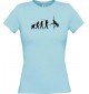 Lady T-Shirt  Evolution Sexy Girl Tabledance Lady Nachtclub, Dress, hellblau, L