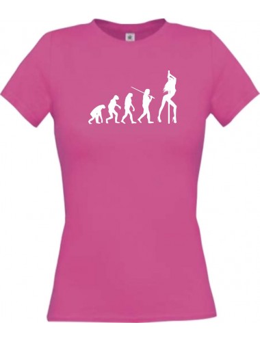 Lady T-Shirt  Evolution Sexy Girl Tabledance, pink, L