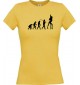 Lady T-Shirt  Evolution Sexy Girl Tabledance, gelb, L