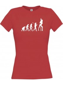 Lady T-Shirt  Evolution Sexy Girl Tabledance, rot, L