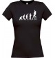 Lady T-Shirt  Evolution Sexy Girl Tabledance, schwarz, L