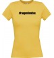 Lady T-Shirt augentinnitus hashtag, gelb, L