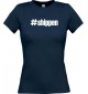 Lady T-Shirt shippen hashtag, navy, L
