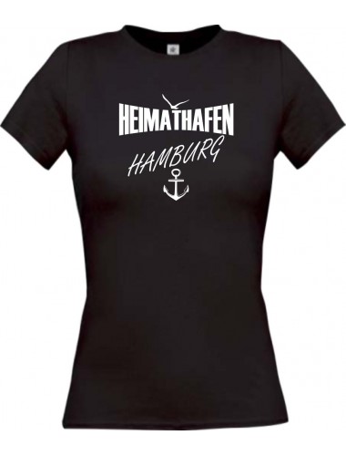 Lady T-Shirt Heimathafen Hamburg, kult