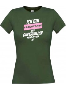 Lady T-Shirt Ich bin Patentante weil Superheldin keine Option ist