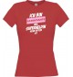 Lady T-Shirt Ich bin Patentante weil Superheldin keine Option ist, rot, L