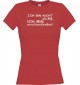 Lady T-Shirt lustige Sprüche ich bin nicht zickig,  rot, Größe L