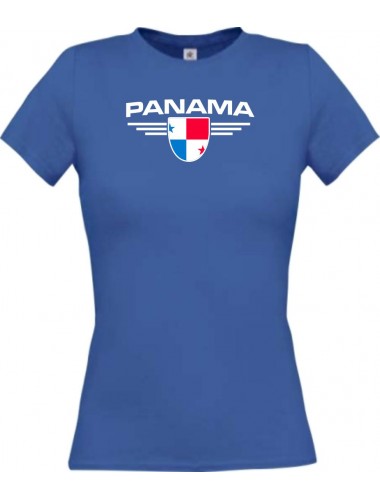 Lady T-Shirt Panama, Wappen, Land, Länder