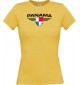 Lady T-Shirt Panama, Wappen, Land, Länder, gelb, L