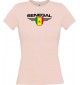 Lady T-Shirt Senegal, Wappen, Land, Länder, rosa, L