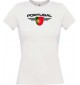 Lady T-Shirt Portugal, Wappen, Land, Länder, weiss, L