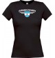 Lady T-Shirt Argentinien, Wappen, Land, Länder, schwarz, L