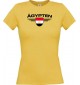 Lady T-Shirt Ägypten, Wappen mit Wunschnamen und Wunschnummer Land, Länder, gelb, L