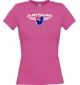 Lady T-Shirt Australien, Wappen mit Wunschnamen und Wunschnummer Land, Länder, pink, L