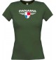 Lady T-Shirt Panama, Wappen mit Wunschnamen und Wunschnummer Land, Länder, gruen, L