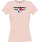 Lady T-Shirt Panama, Wappen mit Wunschnamen und Wunschnummer Land, Länder, rosa, L