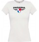 Lady T-Shirt Panama, Wappen mit Wunschnamen und Wunschnummer Land, Länder, weiss, L