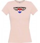 Lady T-Shirt Kroatien, Wappen mit Wunschnamen und Wunschnummer Land, Länder, rosa, L