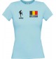 Lady T-Shirt Fussballshirt Belgium Belgien mit Ihrem Wunschnamen bedruckt,