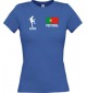 Lady T-Shirt Fussballshirt Portugal mit Ihrem Wunschnamen bedruckt,