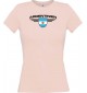 Lady T-Shirt Argentinien, Wappen mit Wunschnamen und Wunschnummer Land, Länder, rosa, L