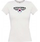 Lady T-Shirt Südkorea, Wappen mit Wunschnamen und Wunschnummer Land, Länder