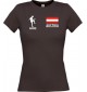 Lady T-Shirt Fussballshirt Austria Australien mit Ihrem Wunschnamen bedruckt,