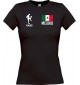 Lady T-Shirt Fussballshirt Mexiko mit Ihrem Wunschnamen bedruckt,