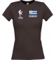 Lady T-Shirt Fussballshirt Uruguay mit Ihrem Wunschnamen bedruckt,