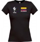 Lady T-Shirt Fussballshirt Kolumbien mit Ihrem Wunschnamen bedruckt,