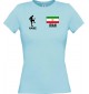 Lady T-Shirt Fussballshirt Iran mit Ihrem Wunschnamen bedruckt,