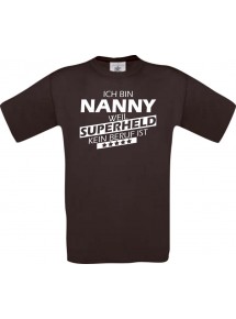 Männer-Shirt Ich bin Nanny, weil Superheld kein Beruf ist