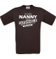 Männer-Shirt Ich bin Nanny, weil Superheld kein Beruf ist