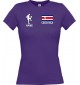 Lady T-Shirt Fussballshirt Costa Rica mit Ihrem Wunschnamen bedruckt,