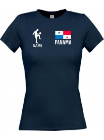 Lady T-Shirt Fussballshirt Panama mit Ihrem Wunschnamen bedruckt,