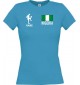 Lady T-Shirt Fussballshirt Nigeria mit Ihrem Wunschnamen bedruckt,