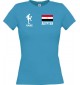 Lady T-Shirt Fussballshirt Ägypten mit Ihrem Wunschnamen bedruckt,