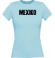 Lady T-Shirt Fußball Ländershirt Mexico, hellblau, L