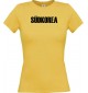 Lady T-Shirt Fußball Ländershirt Südkorea, gelb, L