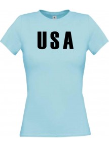 Lady T-Shirt Fußball Ländershirt USA