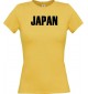 Lady T-Shirt Fußball Ländershirt Japan, gelb, L