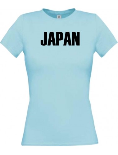 Lady T-Shirt Fußball Ländershirt Japan, hellblau, L