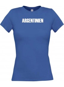 Lady T-Shirt Fußball Ländershirt Agentinien