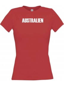 Lady T-Shirt Fußball Ländershirt Australien, rot, L