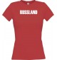 Lady T-Shirt Fußball Ländershirt Russland, rot, L