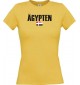 Lady T-Shirt Fußball Ländershirt Ägypten, gelb, L